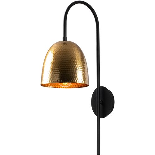 Opviq Zidna lampa CAP, crna- vintage, metal, 16 x 24 cm, visina 57 cm, promjer sjenila 16 cm, visina 17 cm, E27 40 W, Tattoo - 3321 slika 4