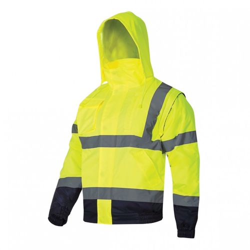 LAHTI PRO jakna vidljiva s odvojivim rukavima žuta XL slika 1