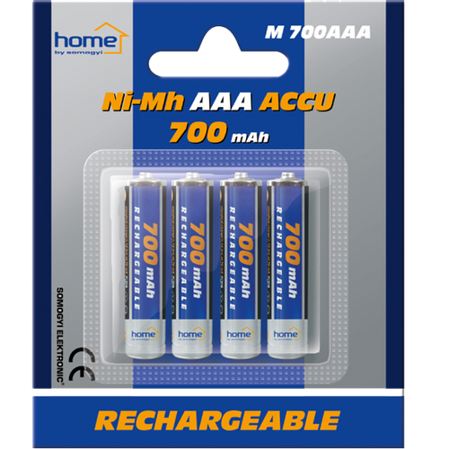 home Baterija punjiva AAA, 700mAh, blister 4 kom - M 700AAA slika 2