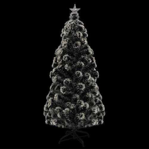 Umjetno božićno drvce sa stalkom LED 150 cm optička vlakna slika 5