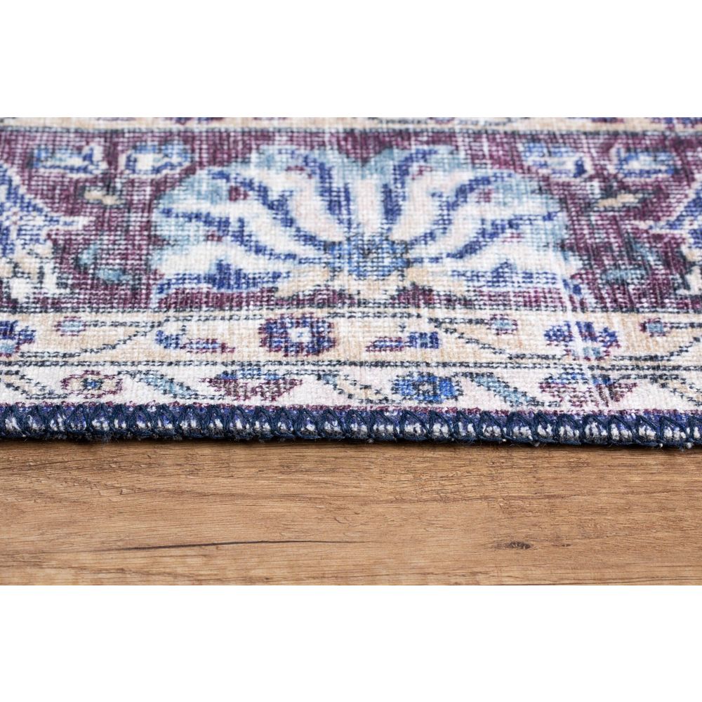 Tamnoplavi Višebojni Tepih 'Blues Chenille' - AL 249 (140 x 190 cm) slika 7