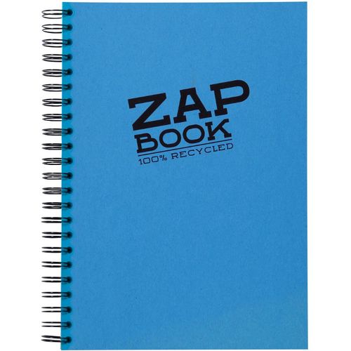 Clairefontaine Zap book A4 80gr 160L, mix boja, spiralni uvez, bjanko, 100% reciklirani papir slika 4