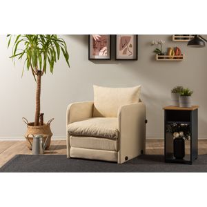 Saga Single - Krevet-sofa u krem boji za jednu osobu