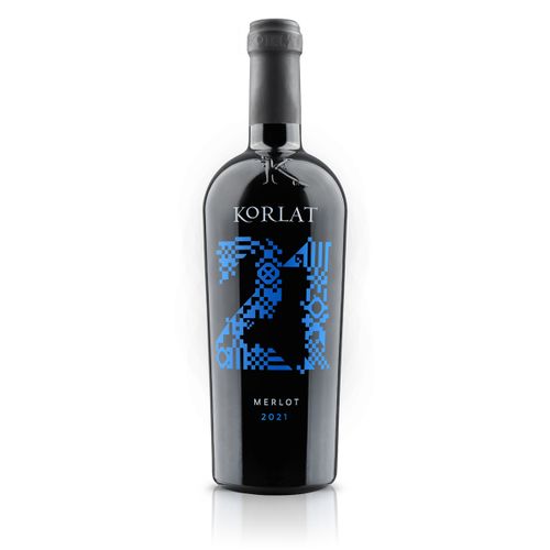 Korlat Merlot EKO 2021., zaštićena oznaka izvornosti 0,75L slika 1