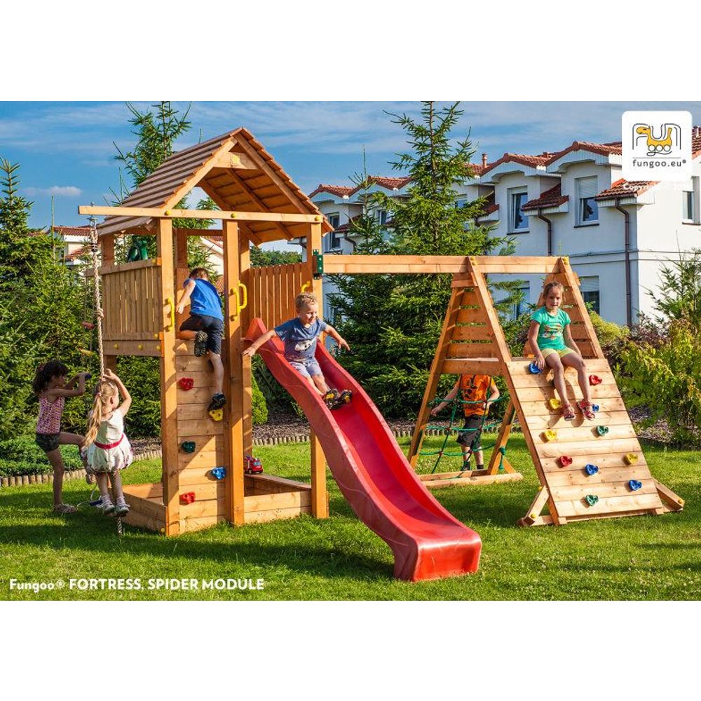 Fungoo Set FORTRESS SPIDER - Drveno dječije igralište slika 1