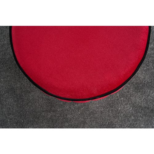 Atelier Del Sofa Tabure, Crvena, Lindy Puf - Red slika 3