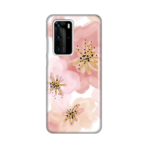 Torbica Silikonska Print za Huawei P40 Pro Rose and Gold Flower