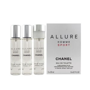 Chanel Allure Homme Sport EDT Refill 2 x 20 ml + EDT Refill with spray 20 ml (man)