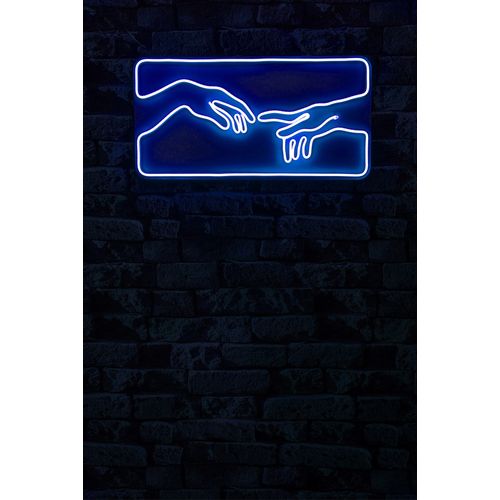 Wallity Ukrasna plastična LED rasvjeta, Creation of Adam - Blue slika 3