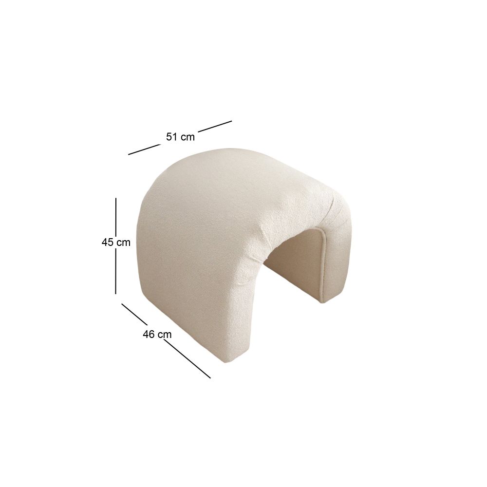 Nu Teddy - Cream Cream Pouffe slika 5