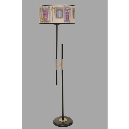 Felix Siyah Lambader Silindir 01 Abajurlu Multicolor Floor Lamp slika 2