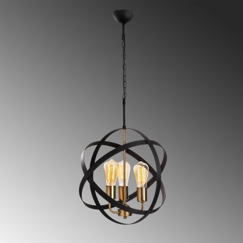 Gezegen - 4843 GoldBlack Chandelier slika 4