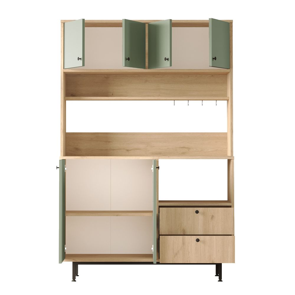 Višenamjenski ormar RE5-SY Oak Green slika 5