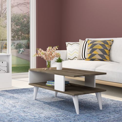 Ayca - Walnut, White Walnut
White Coffee Table slika 1