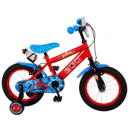 Dječji bicikl Spider-man 14" s dvije ručne kočnice crveno/plavi slika 1