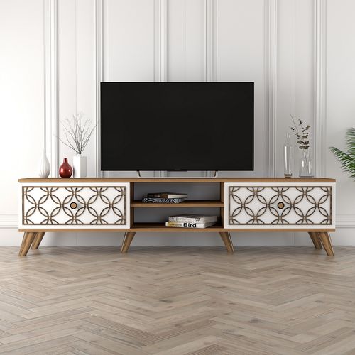 Class - Walnut, White Walnut
White TV Stand slika 1