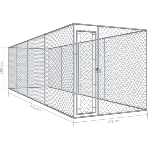 Vanjski kavez za pse 760 x 192 x 185 m slika 14