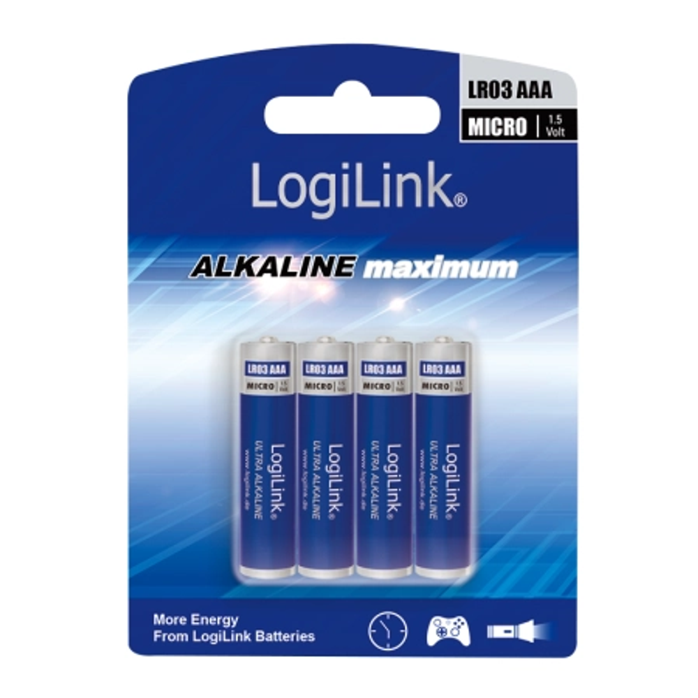Logilink Baterije AAA Alkaline LR03 4KOM slika 3