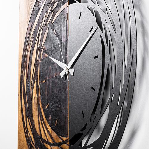 Wallity Wooden Clock 39 Light Walnut
Black Decorative Wooden Wall Clock slika 6