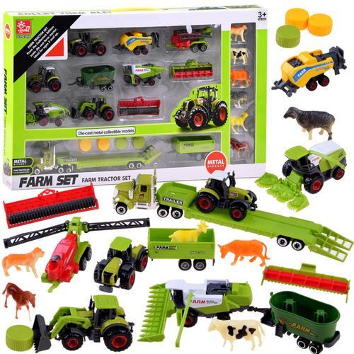 Set traktora i poljoprivrednih strojeva ZA4366 slika 1