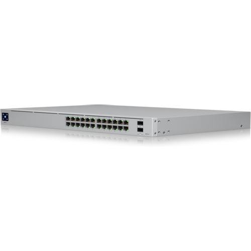 Ubiquiti Pro 24  24-port  Layer 3 switch supporting 10G SFP+ connections with fanless cooling slika 3