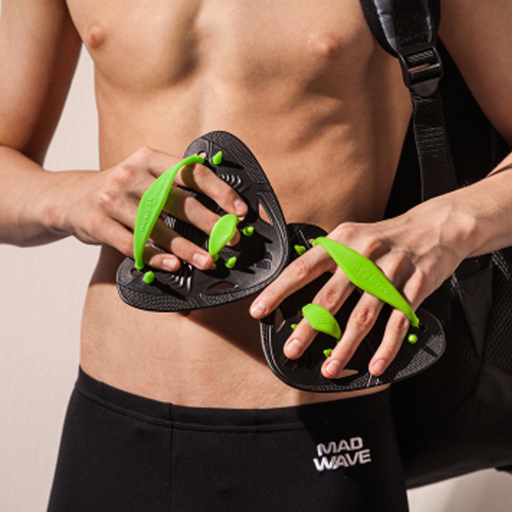 Mad Wave Lopatice za plivanje Finger Pro, Crne slika 3