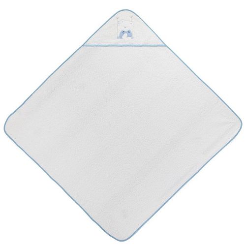 Interbaby ručnik s kapuljačom 100x100 Swing - white/blue slika 2