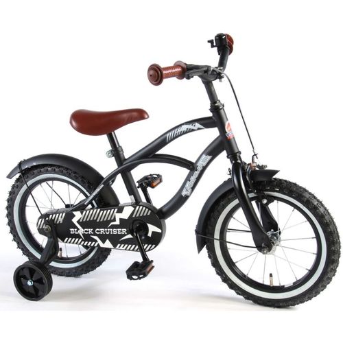Dječji bicikl Volare Cruiser 14" s pomoćnim kotačima crni slika 2