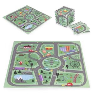 Ecotoys velika Eva pjenasta podloga za djecu grad 90,5 x 90,5 cm 21 kom 