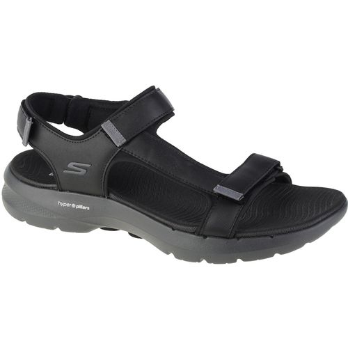 Skechers go walk 6 sandal 229126-bkgy slika 1