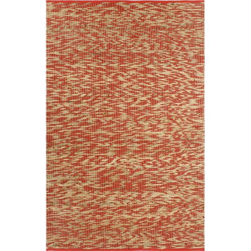 Ručno rađeni tepih od jute crvene i prirodne boje 160 x 230 cm slika 26