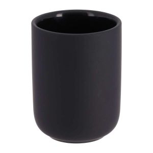 Tendance čaša stoneware sa gumenim efektom, crna