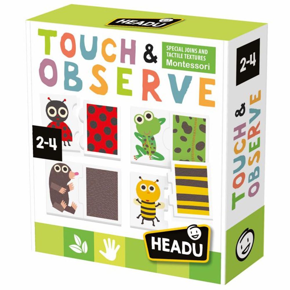 HEADU Dvostrana edukativna slagalica Touch & Observe slika 1