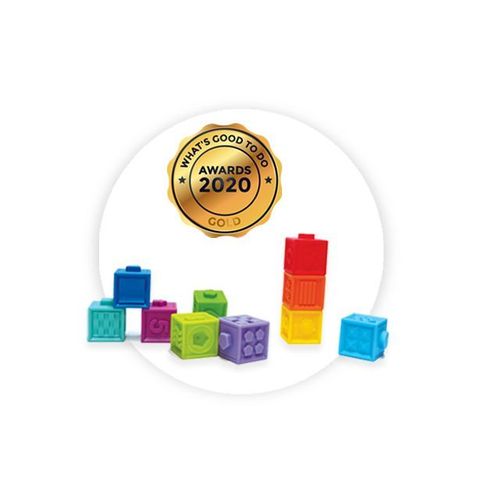 Edushape Kocke Textured Pop Blocks slika 3