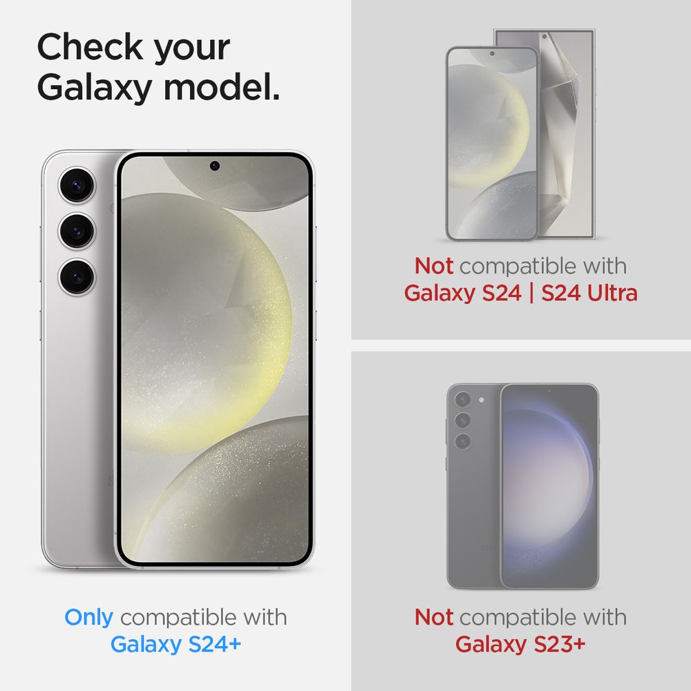 Spigen Glass tR EZ Fit Privacy 2 Pack - Samsung Galaxy S24+ slika 8