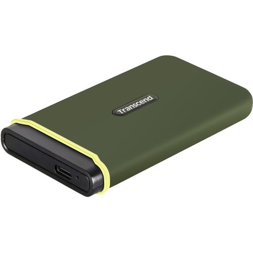Transcend TS4TESD380C 4TB, Portable SSD, ESD380C, 3D NAND, USB 3.2 Gen 2x2, Type C, Supports UASP (USB Attached SCSI Protocol) [Read/Write speeds of up to 2,000MB/s], Military Green slika 1