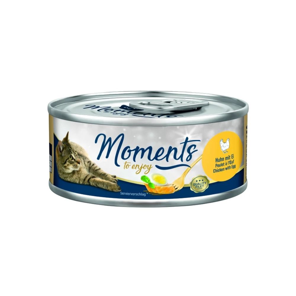 Moments Cat Adult piletina i jaja 70 g konzerva slika 1