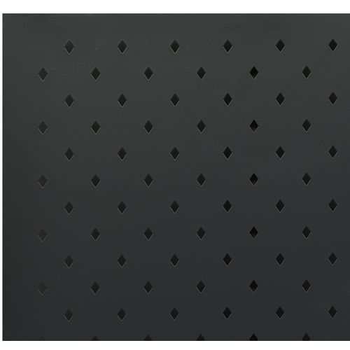 Sobna pregrada s 4 panela crna 160 x 180 cm čelična slika 5