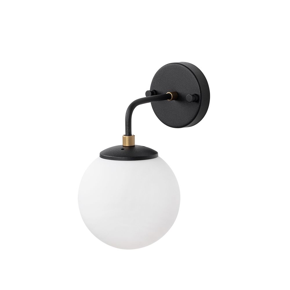 Horn - 12217 Crna Antikna Krem Zidna Lampa slika 4