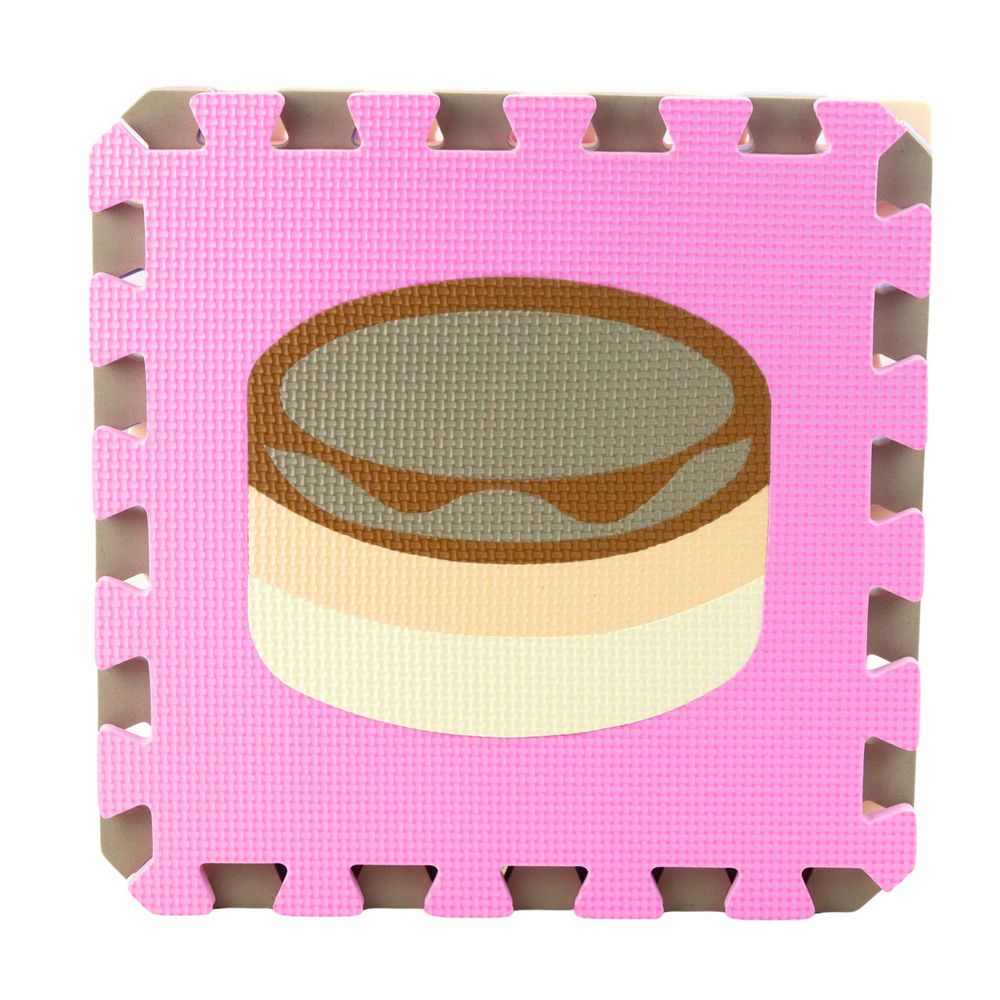 Mekana podloga za slaganje od EVA pjene, pastelne životinje, 16 kom. slika 2
