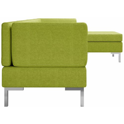 5-dijelni set sofa od tkanine zeleni slika 12