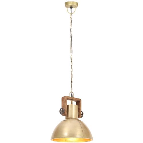 Industrijska viseća svjetiljka 25 W mjedena okrugla 30 cm E27 slika 12