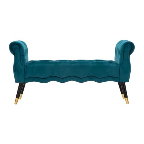 Mauro Ferretti Klupica Paris teal-zlato cm 120x40x60 slika 2