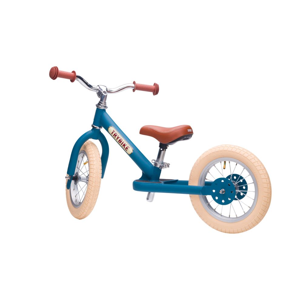 TRYBIKE Balans bicikl 2u1 Steel, Vintage Blue Matt slika 6