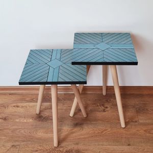 Nesting stolovi 2Shp362 - (2 komada) - boje: plava
