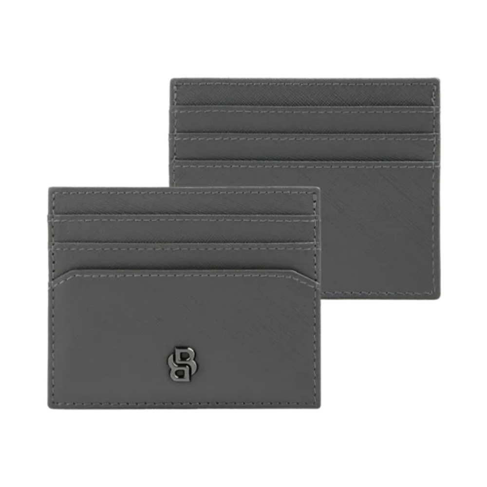 Hugo Boss Držač kartica Double B Saffiano HLC526H siva slika 2