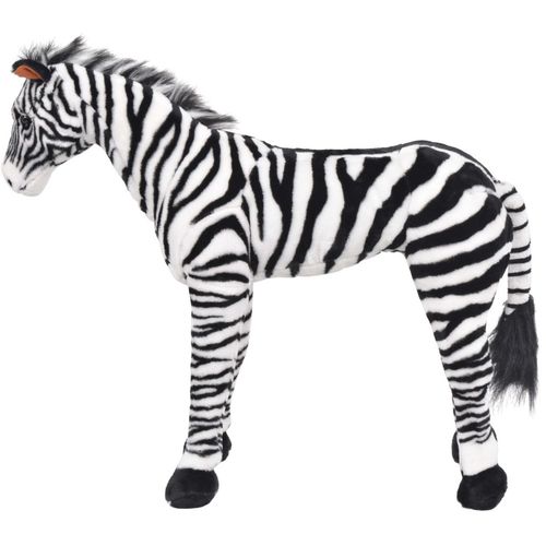 Stojeća plišana igračka zebra crno-bijela XXL slika 14