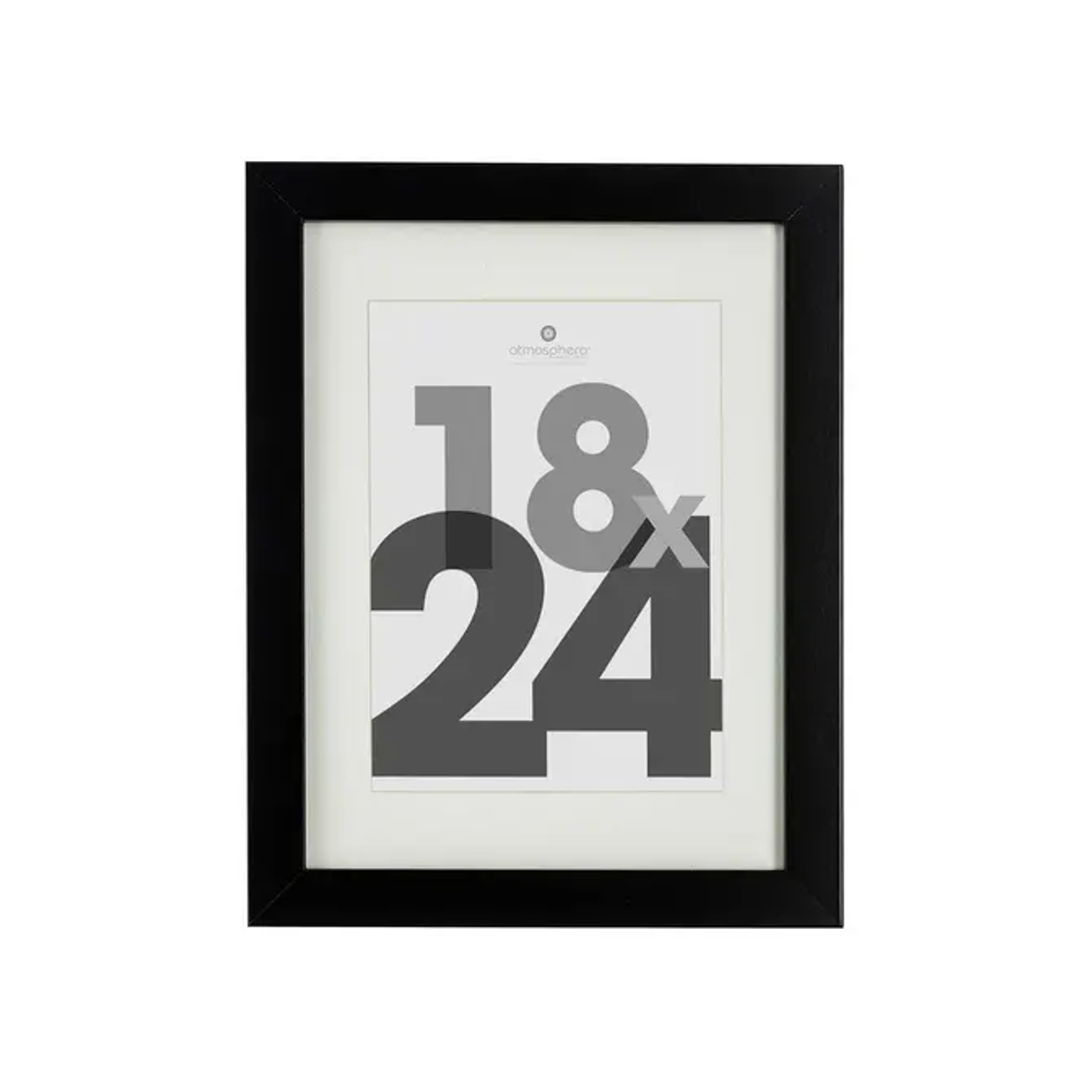 Atmosphera okvir za sliku eva, 21x3,7x27 cm, mdf/staklo, crni slika 1