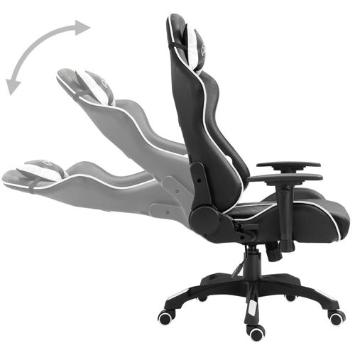 Igraća stolica od umjetne kože bijela slika 32