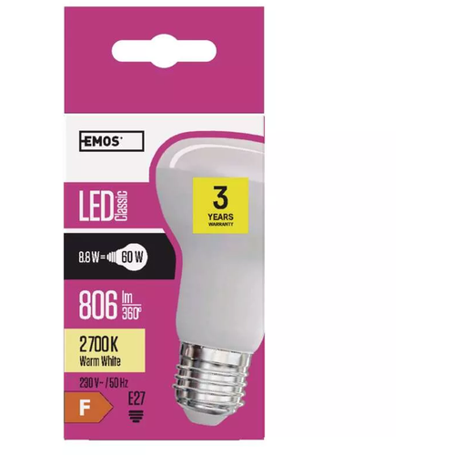 Emos LED sijalica Classic R63 10W E27 WW ZQ7140 slika 1